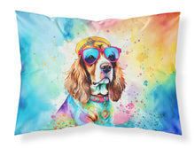 Load image into Gallery viewer, Cavalier Spaniel Hippie Dawg Standard Pillowcase – Artistic Decorative Front, White Back