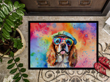 Load image into Gallery viewer, Cavalier Spaniel Hippie Dawg Doormat - 18X27 Indoor / Outdoor Rug | Made in USA