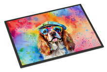Load image into Gallery viewer, Cavalier Spaniel Hippie Dawg Doormat - 18X27 Indoor / Outdoor Rug | Made in USA