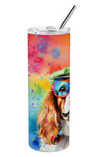 Load image into Gallery viewer, Cavalier Spaniel Hippie Dawg Stainless Steel Skinny Tumbler