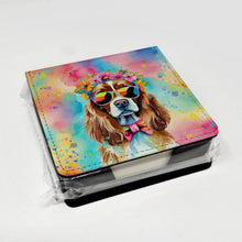 Load image into Gallery viewer, Cavalier Spaniel Hippie Dawg PU Leather Note Paper Holder