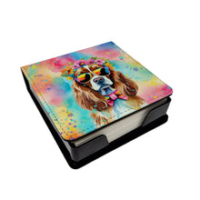 Load image into Gallery viewer, Cavalier Spaniel Hippie Dawg PU Leather Note Paper Holder