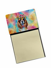 Load image into Gallery viewer, Cavalier Spaniel Hippie Dawg Sticky Note Holder- Refiilable Desk Accessory Note Pad