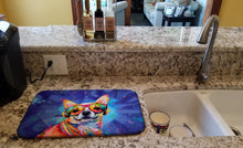 Load image into Gallery viewer, Chihuahua Hippie Dawg Dish Drying Mat
