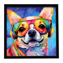 Load image into Gallery viewer, Chihuahua Hippie Dawg Framed Metal Print