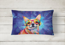 Load image into Gallery viewer, Chihuahua Hippie Dawg Fabric Decorative Pillow