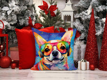 Load image into Gallery viewer, Chihuahua Hippie Dawg Fabric Decorative Pillow
