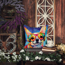 Load image into Gallery viewer, Chihuahua Hippie Dawg Fabric Decorative Pillow