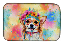 Load image into Gallery viewer, Chihuahua Hippie Dawg Dish Drying Mat