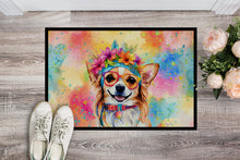 Load image into Gallery viewer, Chihuahua Hippie Dawg Doormat - 24x36 Decorative Floor Mat – Indoor/Outdoor Rug with Artistic Flair