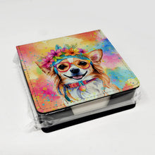 Load image into Gallery viewer, Chihuahua Hippie Dawg PU Leather Note Paper Holder