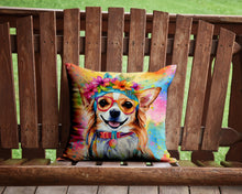 Load image into Gallery viewer, Chihuahua Hippie Dawg Throw Pillow - 14x14 Decorative Pillow – Art for Your Home &amp; Patio