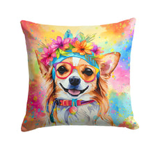 Load image into Gallery viewer, Chihuahua Hippie Dawg Throw Pillow - 14x14 Decorative Pillow – Art for Your Home &amp; Patio