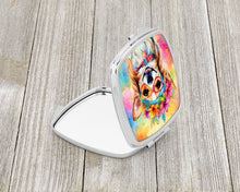 Load image into Gallery viewer, Chihuahua Hippie Dawg Compact Mirror – Stylish Purse Mirror with Artistic Covers