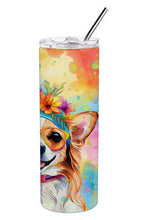 Load image into Gallery viewer, Chihuahua Hippie Dawg Stainless Steel Skinny Tumbler