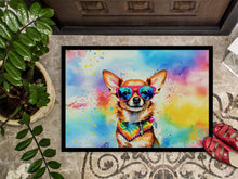 Load image into Gallery viewer, Chihuahua Hippie Dawg Doormat - 24x36 Decorative Floor Mat – Indoor/Outdoor Rug with Artistic Flair