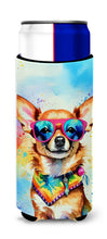 Load image into Gallery viewer, Chihuahua Hippie Dawg Slim Can Huggers – Fun, Functional Drink Coolers for Every Occasion