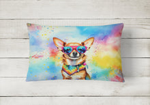 Load image into Gallery viewer, Chihuahua Hippie Dawg Fabric Decorative Pillow