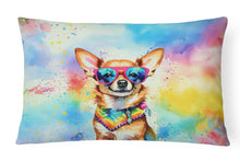 Load image into Gallery viewer, Chihuahua Hippie Dawg Fabric Decorative Pillow