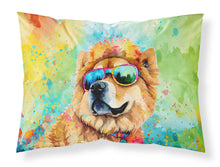 Load image into Gallery viewer, Chow Chow Hippie Dawg Standard Pillowcase – Artistic Decorative Front, White Back