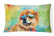 Load image into Gallery viewer, Chow Chow Hippie Dawg Fabric Decorative Pillow