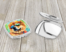 Load image into Gallery viewer, Chow Chow Hippie Dawg Compact Mirror – Stylish Purse Mirror with Artistic Covers
