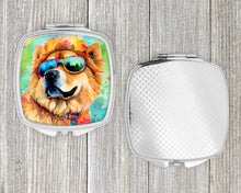 Load image into Gallery viewer, Chow Chow Hippie Dawg Compact Mirror – Stylish Purse Mirror with Artistic Covers