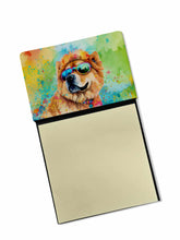 Load image into Gallery viewer, Chow Chow Hippie Dawg Sticky Note Holder- Refiilable Desk Accessory Note Pad