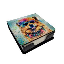 Load image into Gallery viewer, Chow Chow Hippie Dawg PU Leather Note Paper Holder