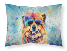 Load image into Gallery viewer, Chow Chow Hippie Dawg Standard Pillowcase – Artistic Decorative Front, White Back