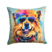 Load image into Gallery viewer, Chow Chow Hippie Dawg Throw Pillow - 14x14 Decorative Pillow – Art for Your Home &amp; Patio