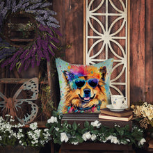 Load image into Gallery viewer, Chow Chow Hippie Dawg Fabric Decorative Pillow