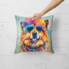 Load image into Gallery viewer, Chow Chow Hippie Dawg Fabric Decorative Pillow
