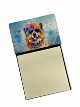 Load image into Gallery viewer, Chow Chow Hippie Dawg Sticky Note Holder- Refiilable Desk Accessory Note Pad