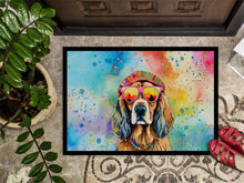 Load image into Gallery viewer, Cocker Spaniel Hippie Dawg Doormat - 24x36 Decorative Floor Mat – Indoor/Outdoor Rug with Artistic Flair