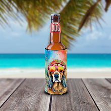 Load image into Gallery viewer, Cocker Spaniel Hippie Dawg Slim Can Huggers – Fun, Functional Drink Coolers for Every Occasion