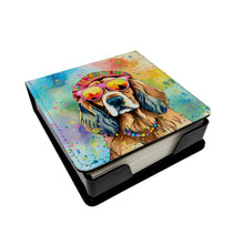 Load image into Gallery viewer, Cocker Spaniel Hippie Dawg PU Leather Note Paper Holder