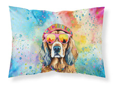 Load image into Gallery viewer, Cocker Spaniel Hippie Dawg Standard Pillowcase – Artistic Decorative Front, White Back