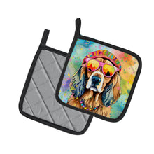 Load image into Gallery viewer, Cocker Spaniel Hippie Dawg Pot Holders - Set of 2 Decorative Kitchen Helpers | Made in the USA