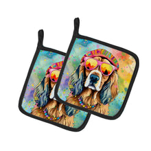 Load image into Gallery viewer, Cocker Spaniel Hippie Dawg Pot Holders - Set of 2 Decorative Kitchen Helpers | Made in the USA