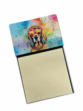 Load image into Gallery viewer, Cocker Spaniel Hippie Dawg Sticky Note Holder- Refiilable Desk Accessory Note Pad
