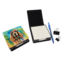 Load image into Gallery viewer, Cocker Spaniel Hippie Dawg PU Leather Note Paper Holder