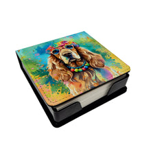 Load image into Gallery viewer, Cocker Spaniel Hippie Dawg PU Leather Note Paper Holder