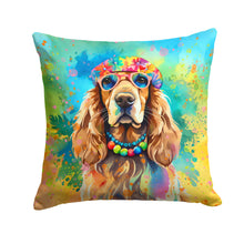 Load image into Gallery viewer, Cocker Spaniel Hippie Dawg Fabric Decorative Pillow