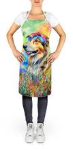 Load image into Gallery viewer, Collie Hippie Dawg Apron – Artist-Designed Kitchen, BBQ &amp; Craft Apron
