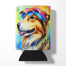 Load image into Gallery viewer, Collie Hippie Dawg Can or Bottle Hugger