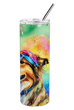 Load image into Gallery viewer, Collie Hippie Dawg Stainless Steel Skinny Tumbler