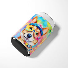 Load image into Gallery viewer, Corgi Hippie Dawg Can or Bottle Hugger