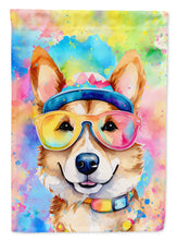 Load image into Gallery viewer, Corgi Hippie Dawg House Flag