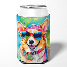 Load image into Gallery viewer, Corgi Hippie Dawg Can or Bottle Hugger